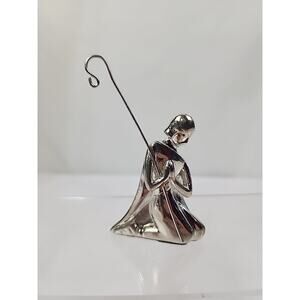 Nambe Nativity Replacement Sheppard Kneeling with Staff 4"